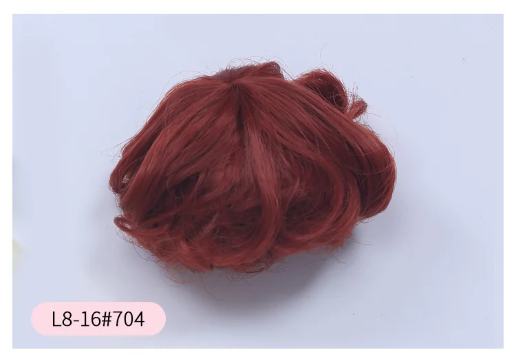 Парик для куклы BJD L8# Размер 4,5-6 дюймов 1/8 высокотемпературный натуральный парик короткие волосы bjd sd куклы парики в красоту