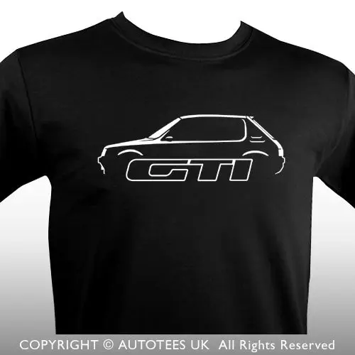 2019 Лидер продаж 100% хлопок Франция 205 GTI вдохновил классический автомобиль футболка