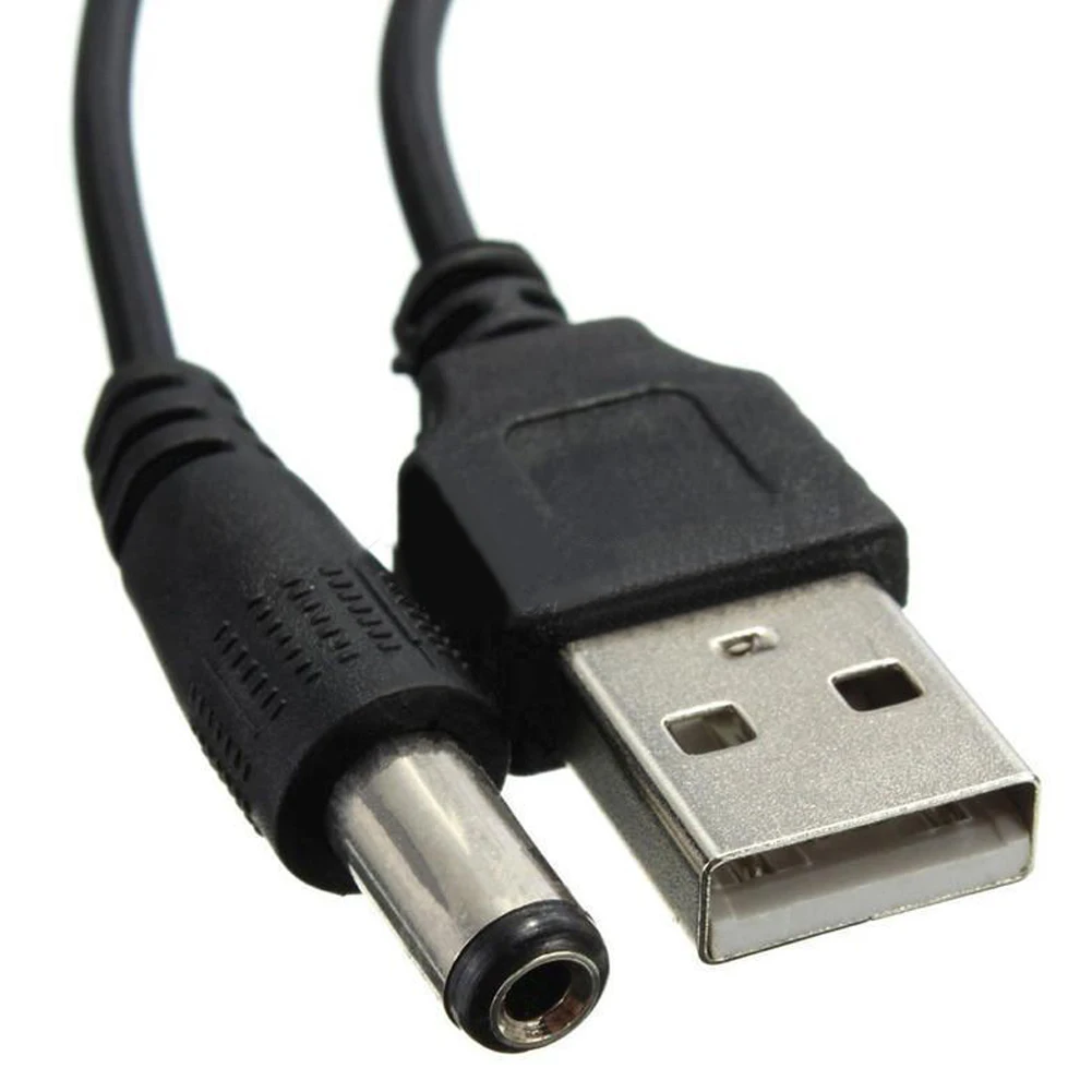 USB к DC5.5 2,1 мм DC 5,5 кабель для зарядки медный провод USB к DC кабель