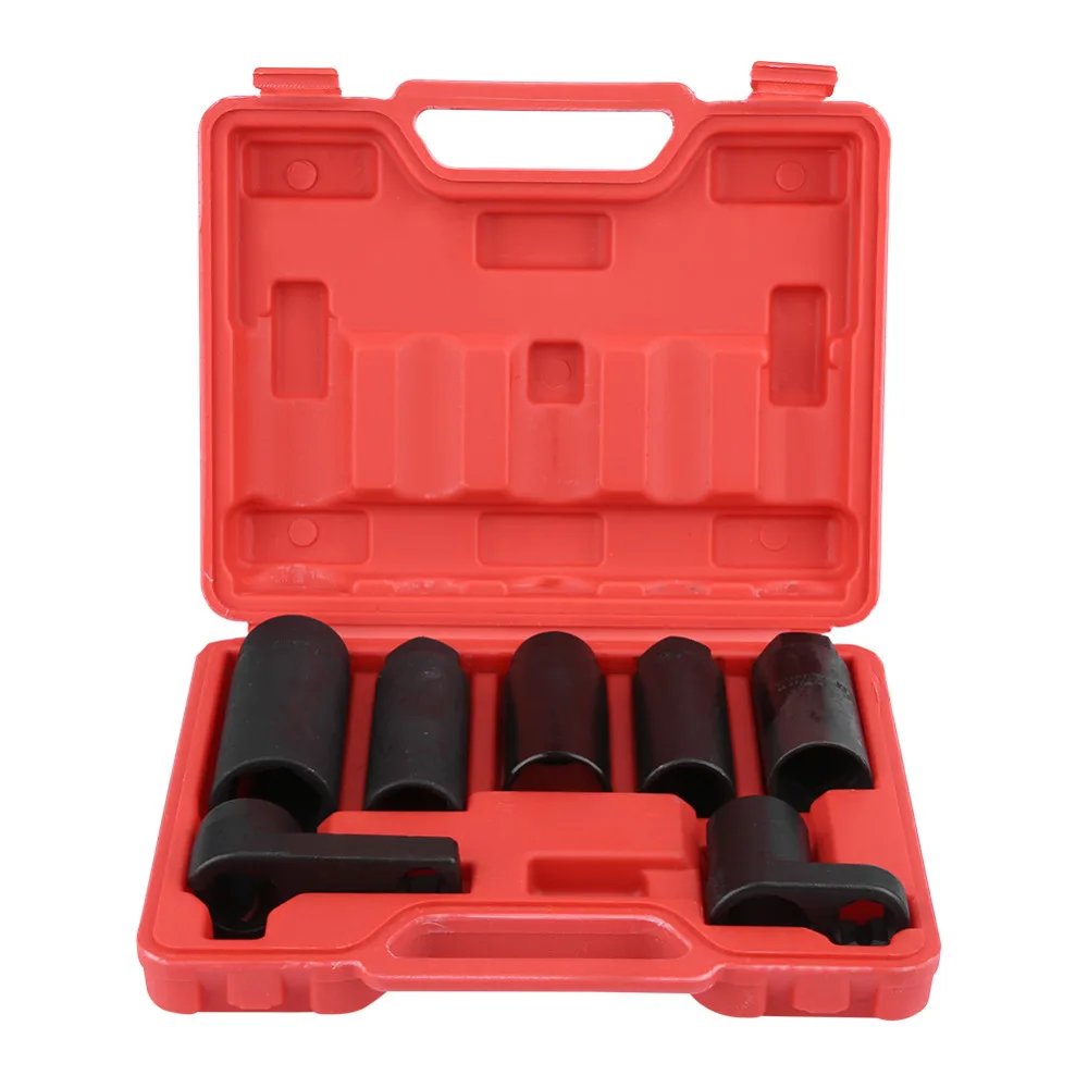 

7 Pcs Sensor Socket Removal Tool Oxygen Sensor Wrench Socket Removal Set Tool Kit for All Auto Removal Installation Vacuum