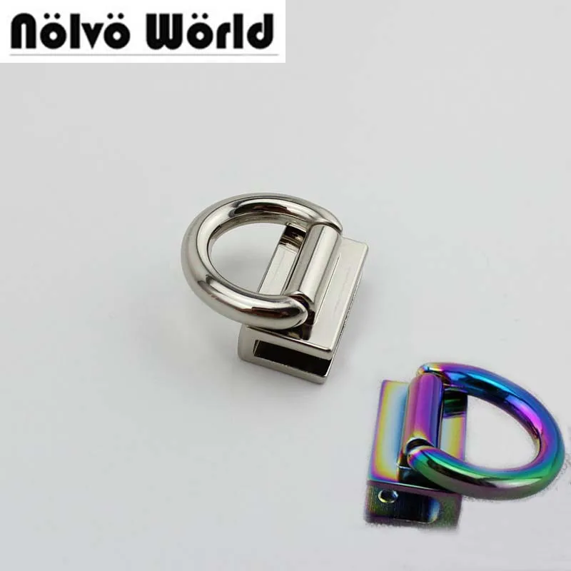 

30pcs 3 colors 20mm 3/4 Inch handbag bag square gusset clip clasp buckle screws connector,purse 2 sides hook