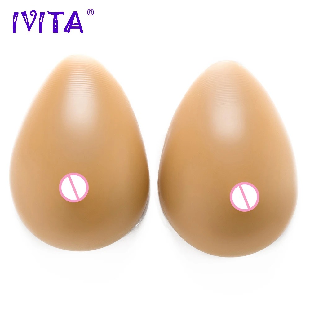 

IVITA 1000g Fake Boobs Realistic Silicone Breast Forms For Women Crossdresser Transvestite Enhancer Drag Queen Mastectomy Breast