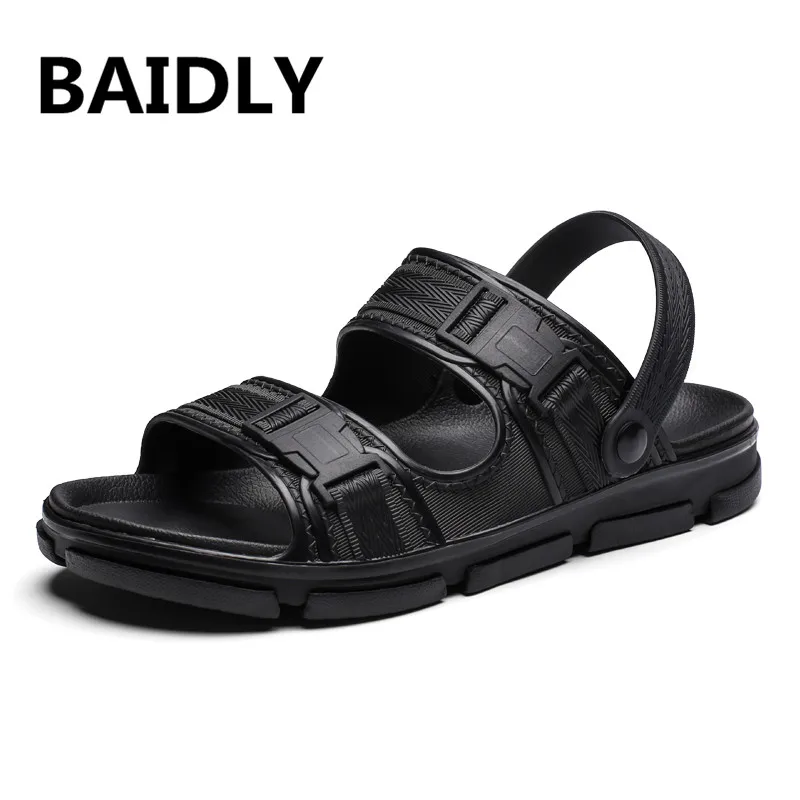 

Sandals Men Shoes Gladiator Men's Sandals Roman Men Slippers Shoes Summer Flip Flops Lovers Black Flat Sandals Large Size
