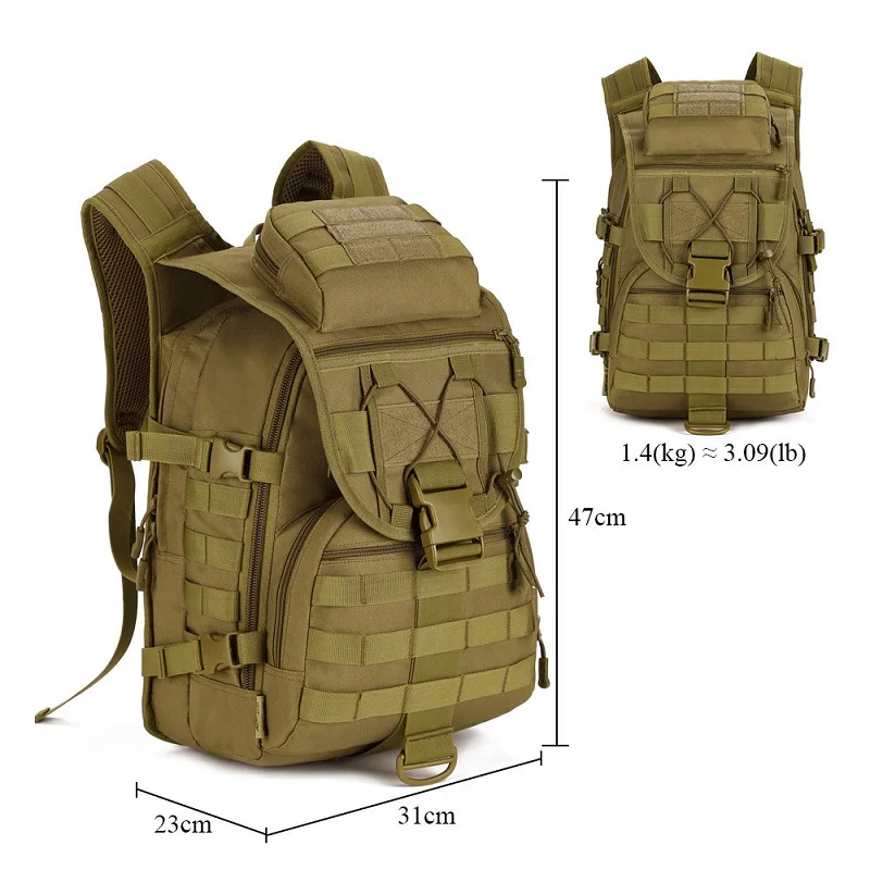 Günstige Heißer Molle Taktische Rucksack Militär Rucksack Nylon Wasserdicht Armee Rucksack Outdoor Sport Camping Wandern Angeln Jagd Tasche