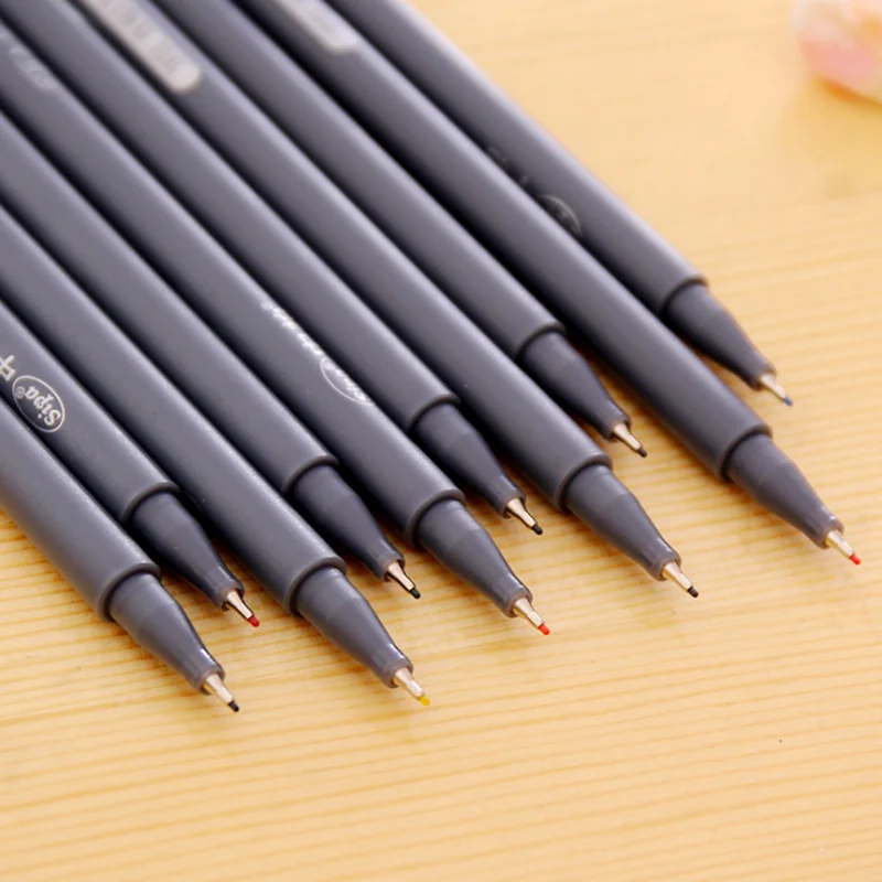 10Pcs Line Drawing Gel Pens for School Colored Gel Pens Chancery Advertising Design Gel Pens Stationery School Office Supplies