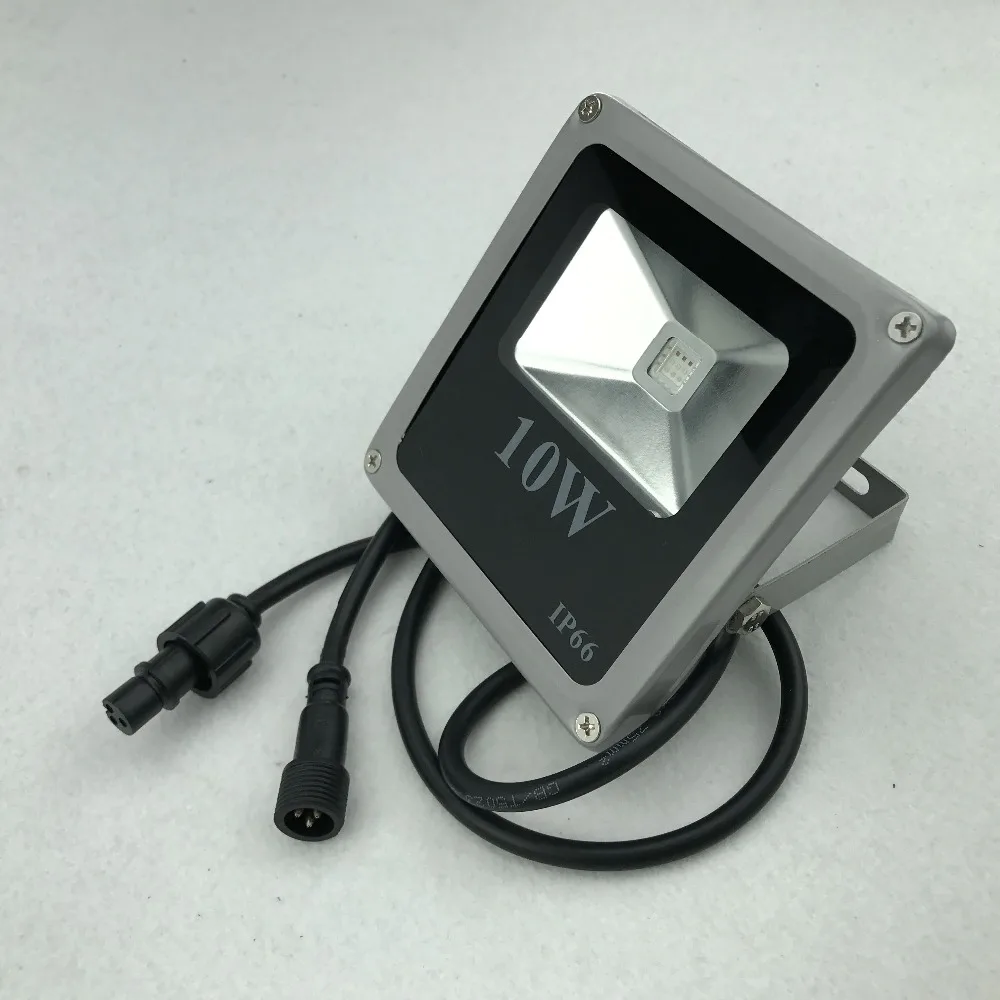 

9W high power led WS2811 controlled RGB flood light;addressable;IP66;with 3 core black xConnect pigtail