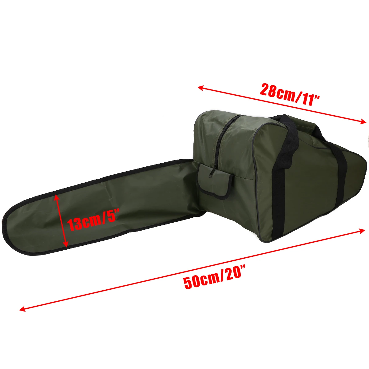 High Quality 20'' Chainsaw Carrying Bag Box Protective Holdall Holder Case Green Chain Saw Engine Carrying Bag Mayitr