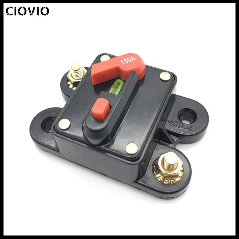 CIOVIO 2 шт. 60A 80A 100A 150A 200A 250A 300A усилитель звука для автомобиля автоматический выключатель предохранитель держатель AGU Стиль стерео усилитель ремонт