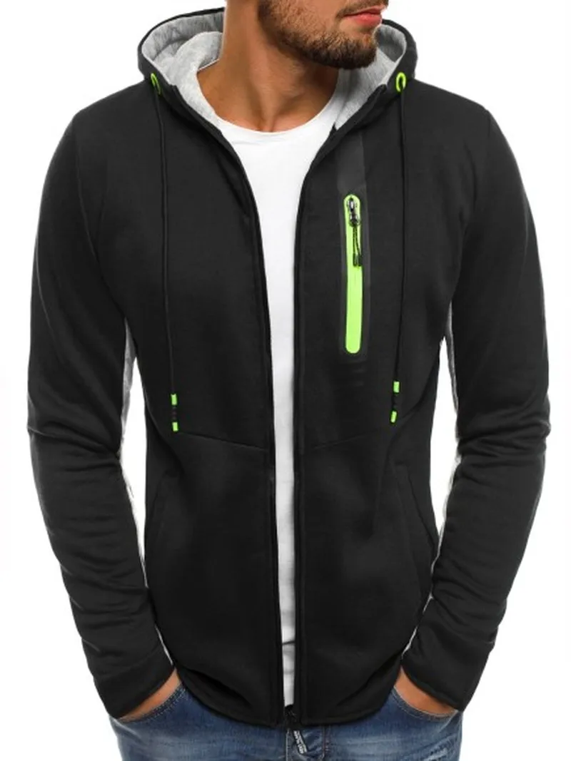 

ZOGAA Hot Sale Male Pocket Zipper Tracksuit Men Casual Fitness Cardigan Outwear Sweatshirt Men Cotton Autumn Winter Hoodies