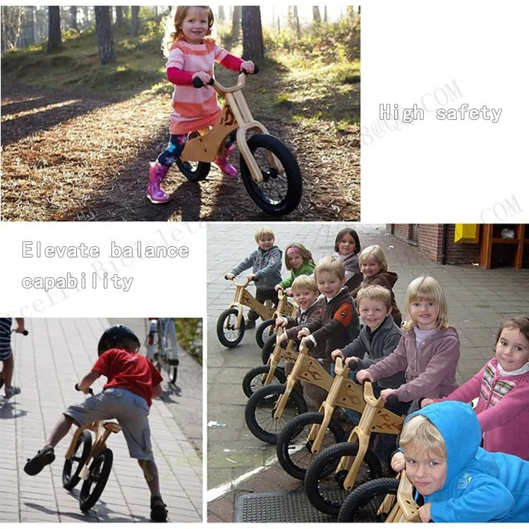 b29-Baby two wheels Wood Balance Bike for 2-6 Years age Bicicleta Infantil Balance Bike Kid's bicycle Common Childen's Cycling