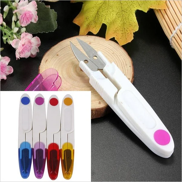 Sewing Scissors V Shape Durable Cross stitch Scissor Clipper Snip Thread Cutter Tool Sewing