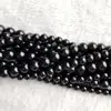 Discount Wholesale Black Spinel Spinell Pleonaste Round Loose Beads 4-16mm DIY Jewelry Necklaces or Bracelets 15