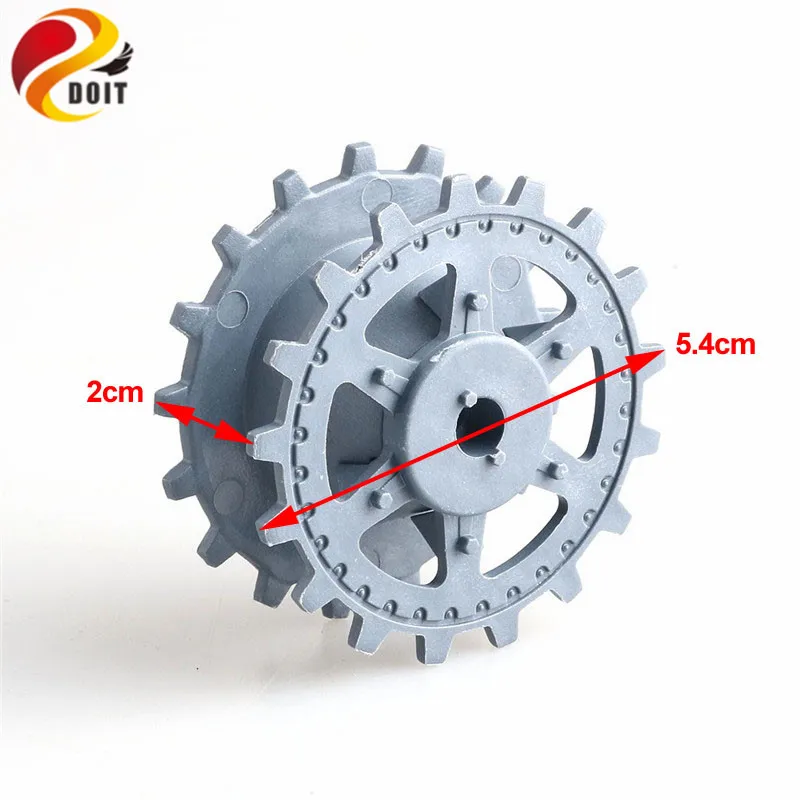 Новое пластиковое ведущее колесо с муфтой внутренний размер 4 мм, 5 мм, 6 мм для шасси бака гусеничный DOIT