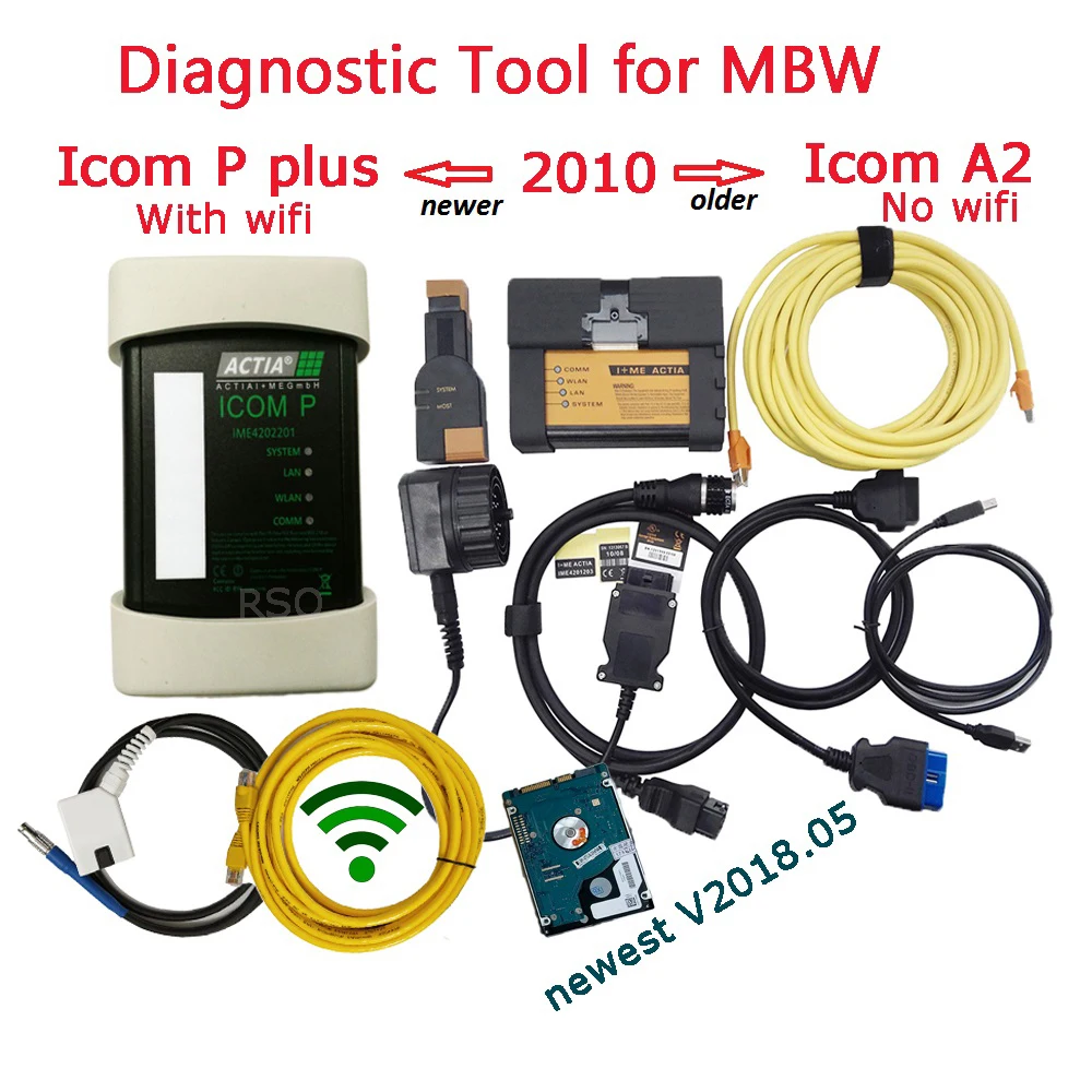 

12.2018V WiFi ICOM A2 software in HDD For BMW icom a2 B C Diagnostic & Programmer Tool ICOME P software of ICOM A2 Free Ship