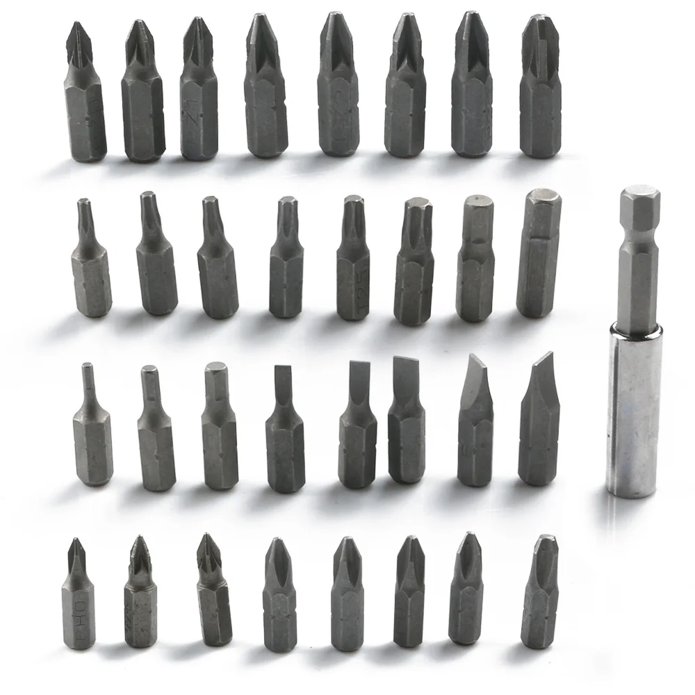 33pcs Security Extension Screwdriver Bit Set Hex Spanner