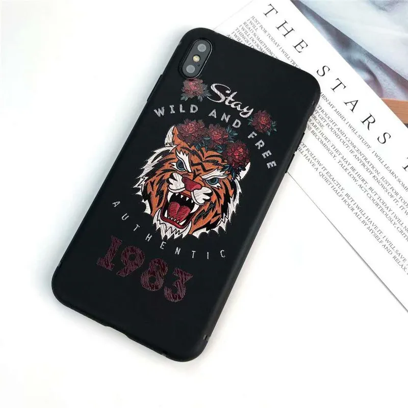 

For iPhone 6 6s 7 8 Plus X XR XS Max case 3D Embossed Soft Silicone Phone Cover For iphone 7 Luxury Relief case back cover capa