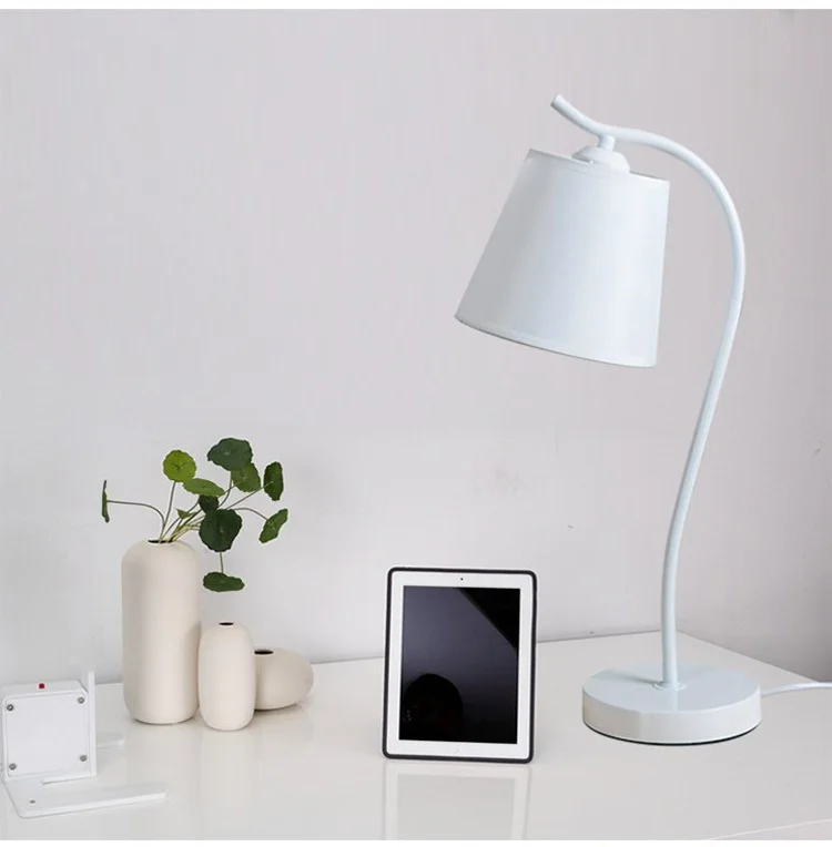 

Fabric Bedside Lamp Bedroom Light Decoration Light Abajur Modern Children Kid's Bedroom Decoration Lamp