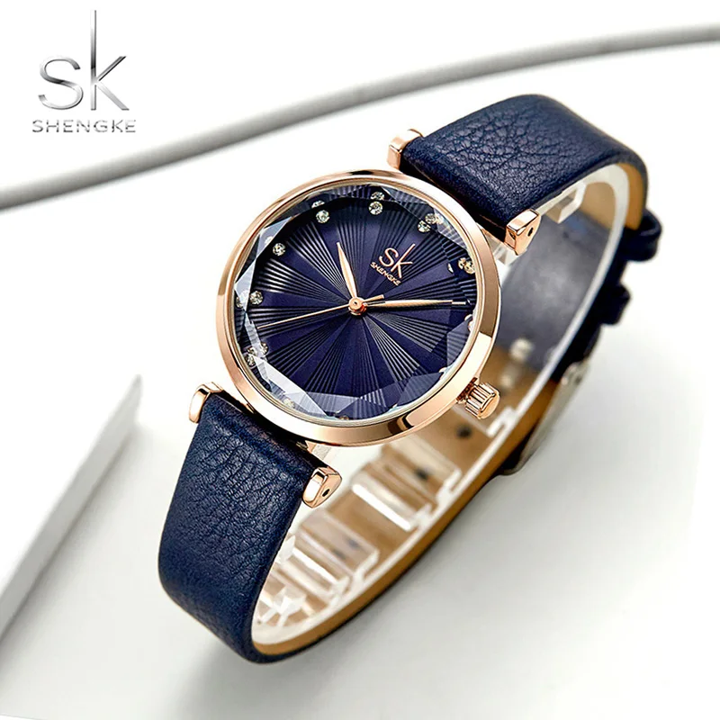 

2019 New Fashion Women's Diamonds Wrist Watches Leather Watchband Top Luxury Brand Ladies Geneva Quartz Clock relogios feminino