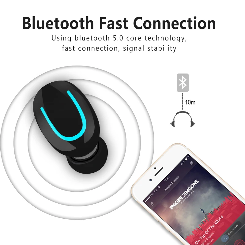 TWS Bluetooth 5,0 наушники беспроводные Blutooth наушники Handsfree спортивные наушники игровая гарнитура телефон PK HBQ