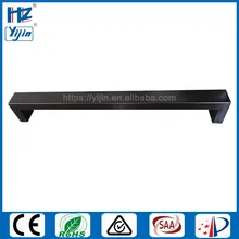 Черный полотенцесушитель один бар Электрический полотенцесушитель из нержавеющей стали 304 ванная полка сушилка HZ-924