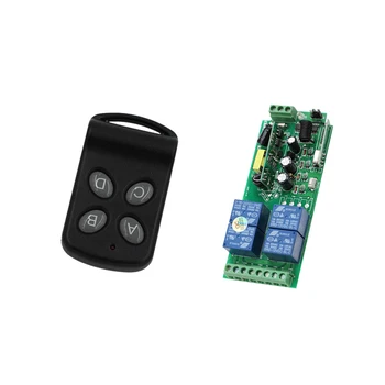 

AC 85V~250V 4CH RF Wireless Remote Control Light Switch Transmitter and Receiver for Security System Garage Doors Electric Doors