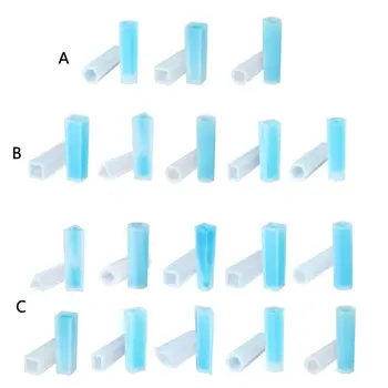 

10 Shapes DIY Liquid Necklace Pendant Resin Silicone Molds Jewelry Making Tools