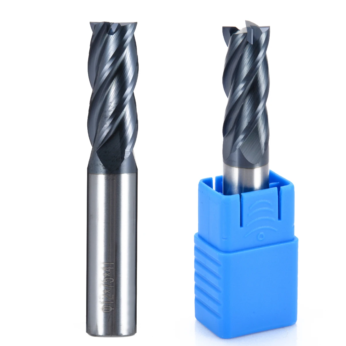 1pc 4 Flutes End Mills 12mm Diameter Tungsten Carbide HRC50 Milling Cutter 75mm Length For Wood Plastic Aluminum Plate