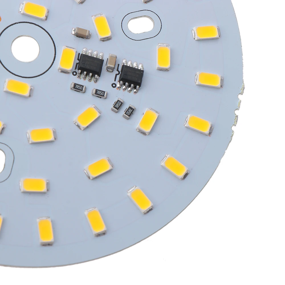 1 шт. AC 220 В SMD 5730 светодиодный лампочка PCB с регулируемой яркостью интегрированный Смарт IC драйвер 3 Вт 5 Вт 7 Вт 10 Вт 12 Вт 15 Вт 18 Вт 24 Вт белый