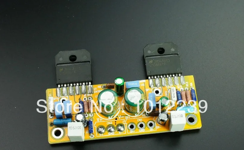 

Assembled LM3886 dual-channel power AMP kit