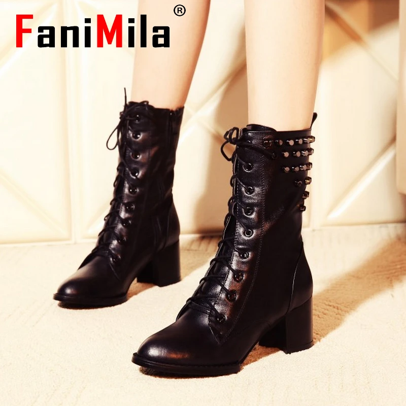 

Free shipping ankle half short natural real genuine leather high heel boots women snow boot shoes R5209 EUR size 34-39