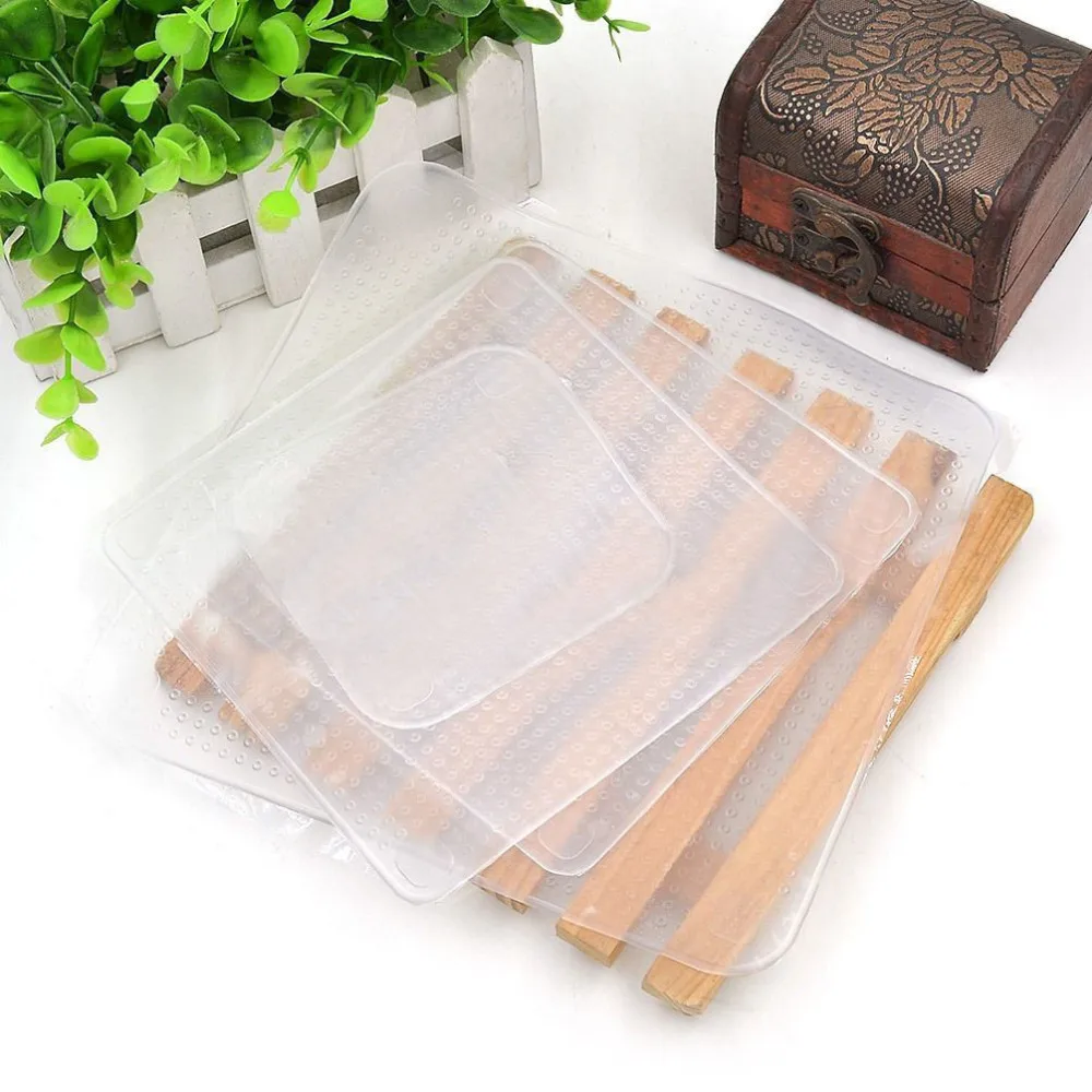 1 Piece Cling Film Kitchen Tool Food Fresh Keep New Silicone Wrap Seal Cover Stretch Durable S/M/L