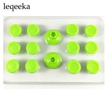 14 в 1 Enhanced Candy Green Thumbsticks аналоговый стик, джойстик Caps Cover Custom для sony PS4 Playstation PS4 Pro тонкий контроллер