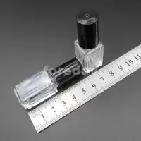 1PC X 5ml Empty Nail Polish Bottle Clear Glass With Mixing Ball Clear Black White / Matte Balck 5 ML NEW 17.5MMX45MM *FD332-334 2