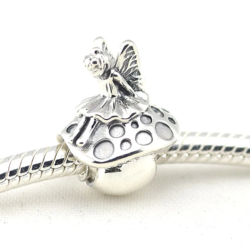 

CKK Beads 100% 925 Sterling Silver Jewelry Forest Fairy Silver Charm Beads for Women DIY Fits Original Bracelet Bangles