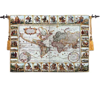 

War Map Wall Hanging Tapestry Moroccan Decor mural home paintin Fabric Goblen Wandkleed Wall Carpet Cloth Home Decoration tapete