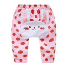 Штаны для малышей; Новинка года; милые повседневные штаны в горошек и полоску с принтом животных для мальчиков и девочек; детская одежда