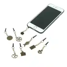 1 шт. 3,5 мм Джек мобильный Пылезащитная заглушка для телефона прекрасный телефон 3,5 мм металлическая пыль разъем для наушников украшения телефона