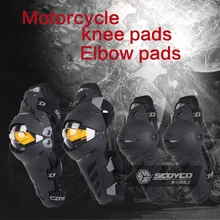 Scoyco Motorbiker Protective Kneepad Motorcycle Knee Guards Outdoor Sports Scooter Moto Racing Safety Protector Gears Race Brace