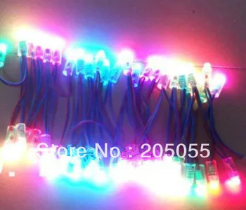 

25Pcs DC5V WS2811 pixel node 12mm diameter 25node/string full color Digital Diffused RGB addressable led punctiform waterproof