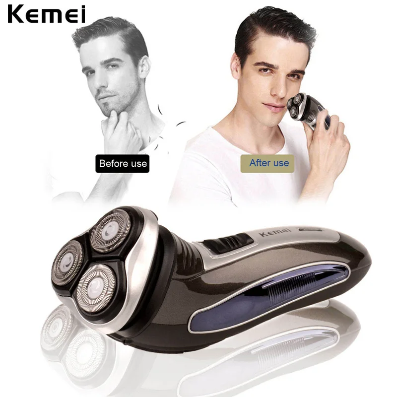 3D Triple Floating Blade Heads Rechargeable Electric Shaver Men Shaving Machine Razors Face Care Beard Trimmer