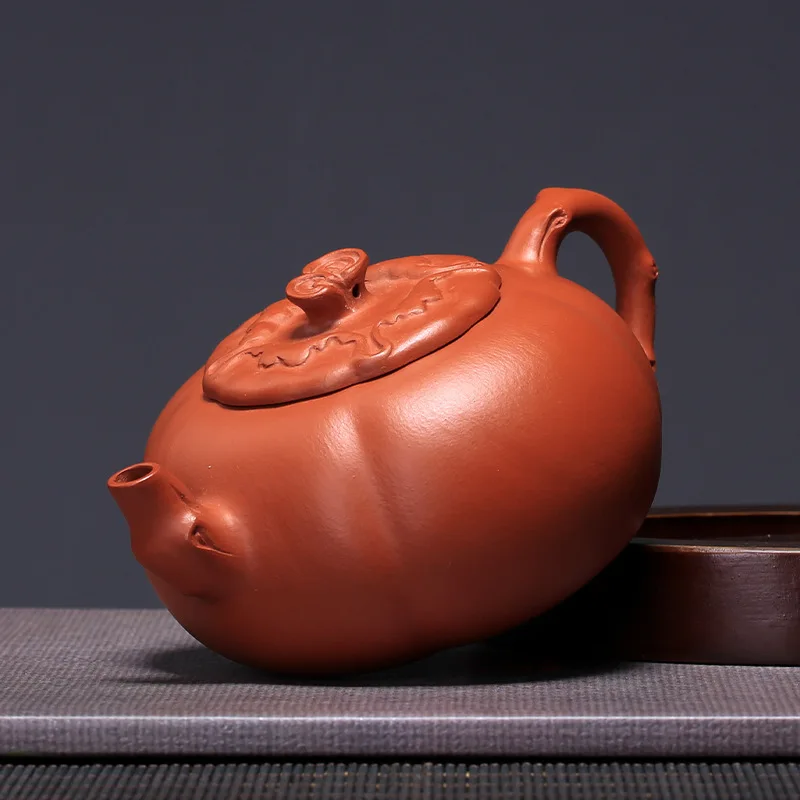 Оптовая продажа НЕОБРАБОТАННАЯ руда чайники Zhunishiyuan Gaogong Цзян Jianjun ручной работы Фиолетовый; песок горшки на Комиссии