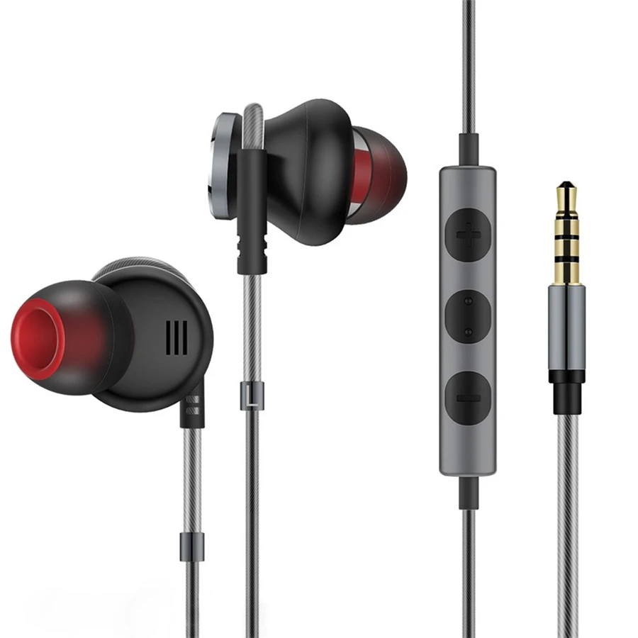 

In-ear Stereo Sport Magnetic Earphone Earbuds Noise Canceling Voice Control Running Headset with Mic For Phone Computer MP3