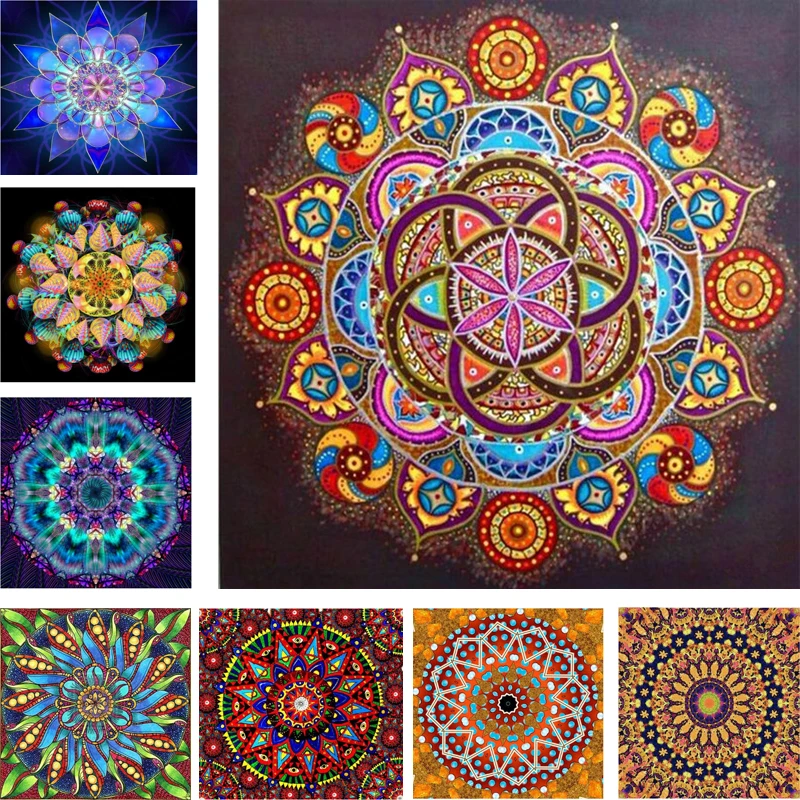 

Diamond painting abstract landscape Home Decoration DIY Diamond Painting Resin Square Drill Diamond Embroidery Needlework AB436