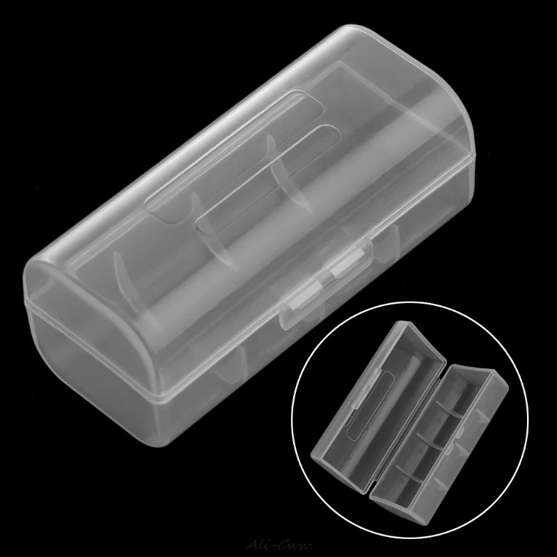 

2017 Transparent Plastic Case Holder Container Battery Storage Box For 1X 26650 Battery
