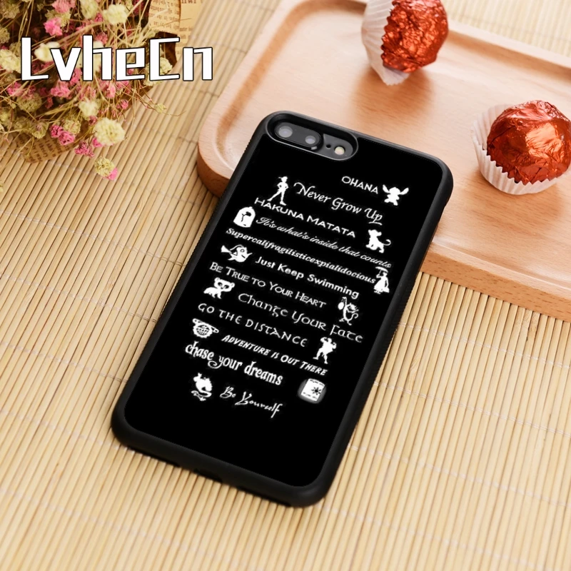 LvheCn Ohana Питер Пэн чехол для телефона iPhone 4 5 6 6s 7 8 plus X XR XS max 11 Pro samsung Galaxy S7edge S8 S9 S10 |