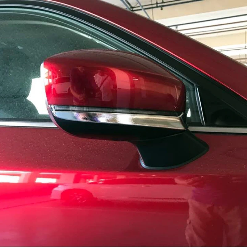 

ABS Plastic Accessories Exterior ABS Chrome Car Rearview Mirror Cover Trim Stripe 4pcs Fit for Mazda CX-5 CX5 2017 2018