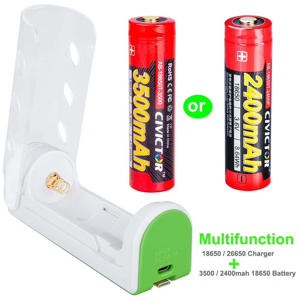 

Multifunction 18650 Battery Charger - Power Bank – 26650 Battery Flashlight Charger Protected 4.2V for 3.7v Li-ion 18650 Lithiu