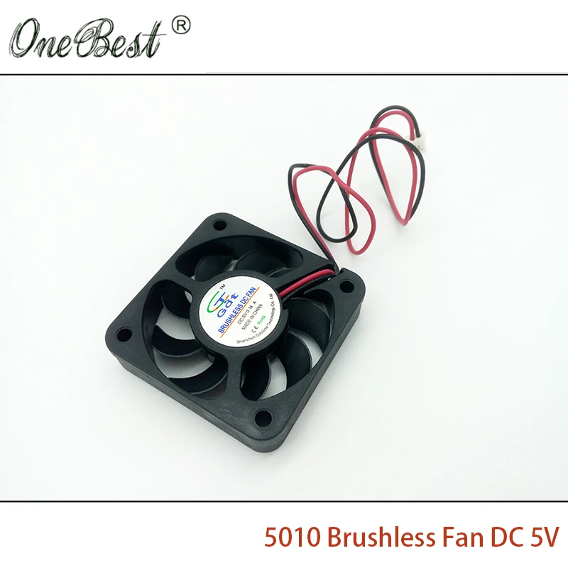 5010 бесщеточный вентилятор DC 5V 0.14A 50X50X10mm PH2.0 2Pin маленький источник питания 5 см 50 мм