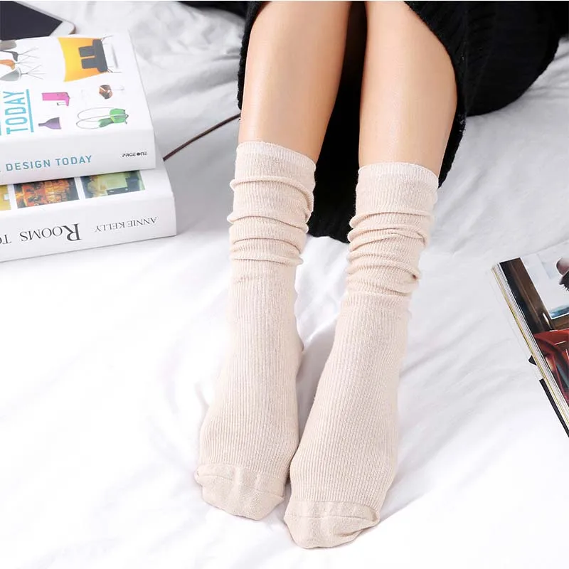 MS, теплые осенние хлопковые носки, дезодорирующие хлопковые носки, хлопковые носки без костей, женские носки - Цвет: 4