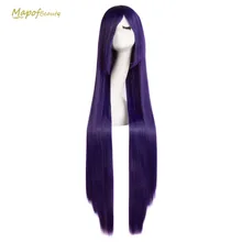 MapofBeauty 100 см фиолетовый парик для косплея длинные прямые Nautral парики для женщин термостойкие Costome вечерние синтетические волосы, парик